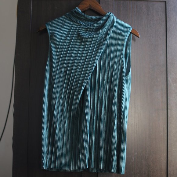 NWT PLEATED BLOUSE. - Picture 2 of 9